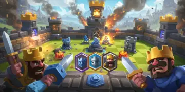 Clash Royale 2025 meta battle with diverse cards and evolving strategies