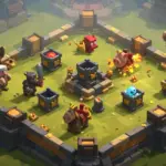 Clash Royale battle with diverse community deck cards