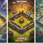 Clash Royale deck archetypes illustration with control, beatdown, and siege elements