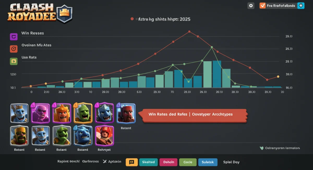 Clash Royale meta statistics and card usage trends 2025