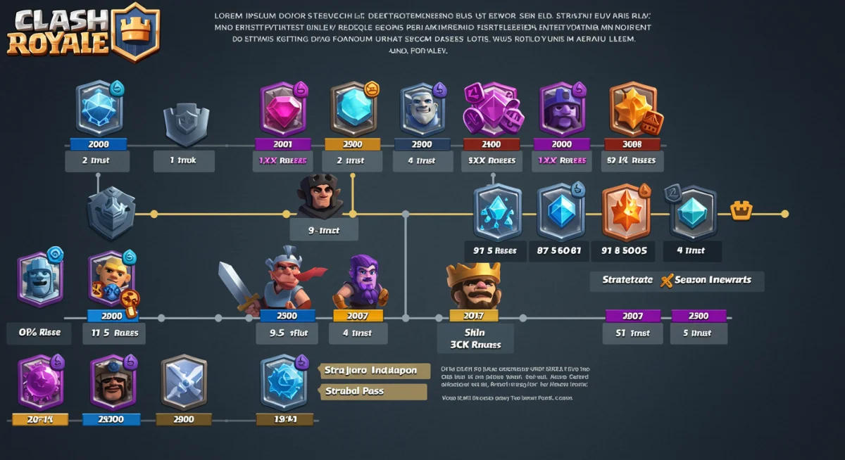 Clash Royale season pass timeline illustrating long-term gem investment value.