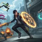 New Free Fire characters preparing for intense battle on a futuristic arena.
