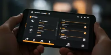 Free Fire game settings interface on a smartphone screen, displaying optimization options.