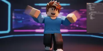 Roblox character performing a smooth, dynamic animation in Roblox Studio