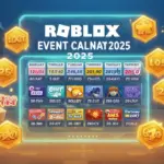 Roblox Event Calendar 2025 displaying key dates and reward opportunities