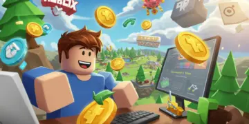 Roblox developer successfully creating a game and earning Robux