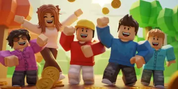 Roblox group strategy banner with avatars and Robux symbols